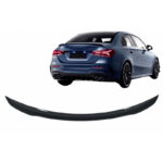 Αεροτομή Πορτ Παγκάζ Για Mercedes-Benz A-Class V177 18+ 4D Sedan Γυαλιστερή Μαύρη Από Abs Πλαστικό - Image 2