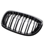 Καρδιές Μάσκας Για Bmw 3 E46 03-06 CoupeCabrio M4 Look Με Διπλή Γρίλια 4D Μαύρο Γυαλιστερό 2 Τεμάχια - Image 4
