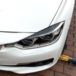 Φρυδάκια Μπροστινών Φαναριών Για Bmw 3 F30  F31 2011-2019 Βαμμένα Μάυρο Γυαλιστερό Χρώμα 2 Τεμάχια - Image 3