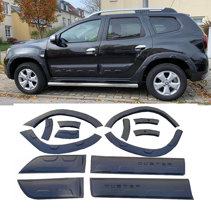0029484-1-plaina-ftera-troxwn-gia-dacia-duster-2018-2021-trim-portas-wild-look-set-14-temaxiwn-0029484-01 Πλαϊνά Φτερά Τροχών Για Dacia Duster 2018-2021 & Τριμ Πόρτας Wild Look Σετ 14 Τεμαχίων - Image 1