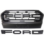 ΜΑΣΚΑ ΓΙΑ FORD RANGER T8 2019+ WILD TRAK ΦΩΤΙΖΟΜΕΝΗ ΜΕ LED ΜΑΥΡΟ ΜΑΤ - Image 2