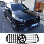 Μάσκα Για Mercedes-Benz GLE-Class W167C167V167 19+ GT Amg Panamericana Look Μαύρο 1 Τεμάχιο - Image 4