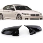 Καπάκια Καθρεφτών Για Bmw 5 F10  F11 LCI (Facelift) 6 F06 F12 F13 7 F02 F03 F04 14-18 M4 Look Γυαλιστερό Μαύρο 2 Τεμάχια