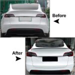 Αεροτομή Πορτ Παγκάζ Για Tesla Model Y 2020+ Lipspoiler Γυαλιστερό Μαύρο Από Abs Πλαστικό - Image 2