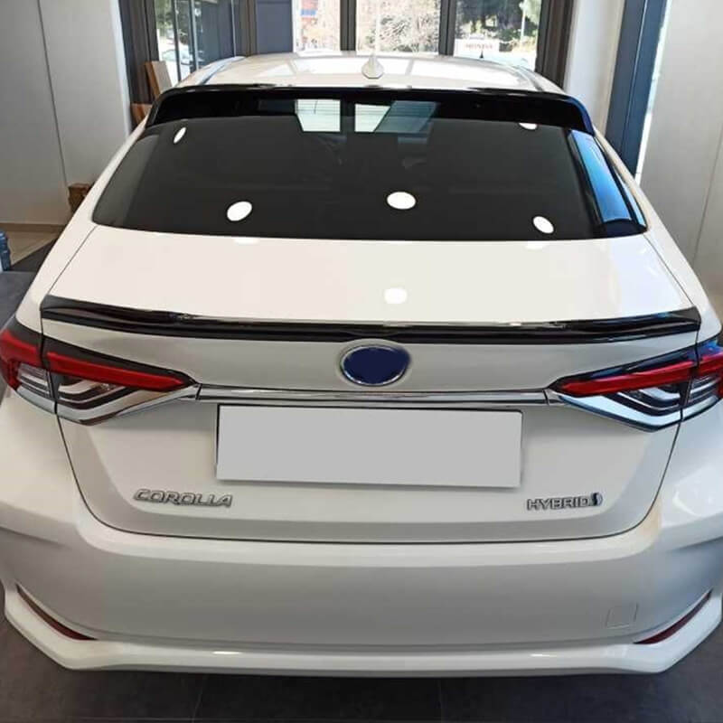 Αεροτομή Οροφής Για Toyota Corolla 2019+ E21 4D Sedan Μαύρο Γυαλιστερό Lipspoiler Από Πλαστικό - Image 4