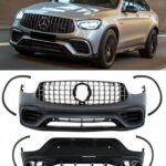 Body Kit Για Mercedes-Benz GLC Coupe Facelift C253 Sport Line (2020+) GLC63Amg Look Με Προφυλακτήρες Μάσκα Μπούκες Προεκτάσεις Φτερών