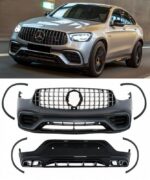 Body Kit Για Mercedes-Benz GLC Coupe Facelift C253 Sport Line (2020+) GLC63Amg Look Με Προφυλακτήρες Μάσκα Μπούκες Προεκτάσεις Φτερών