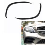 Splitters Μπροστινού Προφυλακτήρα Για Mercedes-Benz C-Class W205  C205  S205 2014-2018 Amg Line Έκδοση Γυαλιστερό Μαύρο 2 Τεμάχια - Image 2