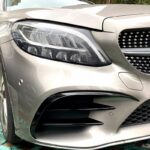 Splitters Μπροστινού Προφυλακτήρα Για Mercedes-Benz C-Class W205  C205  S205 2014-2018 Amg Line Έκδοση Γυαλιστερό Μαύρο 2 Τεμάχια - Image 4