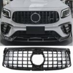 Μάσκα Για Mercedes-Benz GLB X247 19-23 Amg Line Panamericana Look Glossy BlackNight Package - Image 2