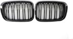 Καρδιές Μάσκας Για Bmw 3 E46 99-01 SedanTouringCompact M4 Look Με Διπλή Γρίλια Μαύρο Γυαλιστερό 2 Τεμάχια - Image 2