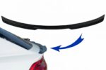 Αεροτομή Πορτ Παγκάζ Για Audi Q8 SUV 2018+ Piano Black Από Abs Πλαστικό