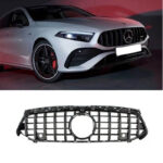 Μάσκα Για Mercedes-Benz A-Class W177 Facelift 23+ GT Amg Panamericana Look Μαύρο Γυαλιστερό 1 Τεμάχιο