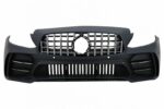 Μπροστινός Προφυλακτήρας Για Mercedes-Benz C-Class C205W205 14-21 GTR Look (Black Mamba) Με Μαύρο Χρώμιο Μάσκα
