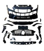 Μπροστινός Προφυλακτήρας Για Mercedes-Benz C-Class C205W205 14-21 GTR Look (Black Mamba) Με Μαύρο Χρώμιο Μάσκα - Image 3