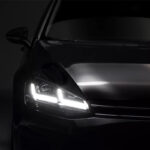 Μπροστινά Φανάρια Set Για Vw Golf VII (7) 12-17 DRL Full Led Halogen Version BlackChrome LEDHL103-CM RHD (Δεξιοτίμονα) Osram Ledriving - Image 2