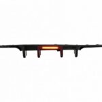 Diffuser Πίσω Προφυλακτήρα Για VW Golf VII (7.5) 17-20 Facelift R-Look Μαύρο Γυαλιστερό Με Led Στοπάκι