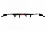 Diffuser Πίσω Προφυλακτήρα Για VW Golf VII (7.5) 17-20 Facelift R-Look Μαύρο Γυαλιστερό Με Led Στοπάκι - Image 2