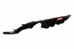 Diffuser Πίσω Προφυλακτήρα Για VW Golf VII (7.5) 17-20 Facelift R-Look Μαύρο Γυαλιστερό Με Led Στοπάκι - Image 3