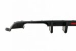 Diffuser Πίσω Προφυλακτήρα Για VW Golf VII (7.5) 17-20 Facelift R-Look Μαύρο Γυαλιστερό Με Led Στοπάκι - Image 4