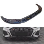 Μπροστινό Spoiler Για Audi A3 8Y 2020+ S Line  S3 Sedan  Sportsback Γυαλιστερό Μαύρο