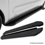 Πλαινά Σκαλοπάτια Με Βάσεις Για Suzuki SX4 S-Cross 2017-2021  Sx4 S-Cross 2021- FABA Black 183cm 2 Τεμάχια Αλουμινίου