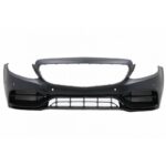 Body Kit Για Mercedes-Benz C-Class W205 14-20 Sedan Amg C63s Facelift Look Με Μάσκα & Μπούκες Black Edition - Image 2