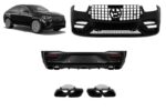 Body kit Για Mercedes-Benz GLE Coupe C167 2019-2023 GLE63s Amg Look Black Edition Με Μάσκα & Μπούκες Μαύρες