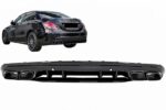 Diffuser Πίσω Προφυλακτήρα Για Mercedes-Benz C-Class W205 14-20 Sedan Amg 63 Look Με Μαύρες Μπούκες