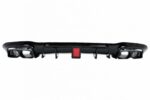 Diffuser Πίσω Προφυλακτήρα Για Mercedes-Benz E-Class W213 16-19 Με Amg Line Προφυλακτήρα Μαύρο Brabus Look Με Μαύρες Μπούκες