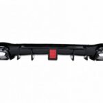 Diffuser Πίσω Προφυλακτήρα Για Mercedes-Benz E-Class W213 16-19 Με Amg Line Προφυλακτήρα Μαύρο Brabus Look Με Μαύρες Μπούκες