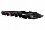 Diffuser Πίσω Προφυλακτήρα Για Mercedes-Benz E-Class W213 16-19 Με Amg Line Προφυλακτήρα Μαύρο Brabus Look Με Μαύρες Μπούκες - Image 3