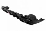 Diffuser Πίσω Προφυλακτήρα Για Mercedes-Benz E-Class W213 16-19 Με Amg Line Προφυλακτήρα Μαύρο Brabus Look Με Μαύρες Μπούκες - Image 4