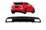 Diffuser Πίσω Προφυλακτήρα Για Mercedes-Benz A-Class W176 12-18 A45 Amg Look Από Abs Πλαστικό 1 Τεμάχιο