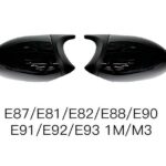 Καπάκια Καθρεφτών Για Bmw 1 E87E81E82E88 3 E90 E91 05-08  E92 E93 06-10 M3M4 Look Μαύρο Γυαλιστερό & Ματ 2 Τεμάχια