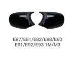 Καπάκια Καθρεφτών Για Bmw 1 E87E81E82E88 3 E90 E91 E92 E93 M3M4 Look Facelift LCI Μοντέλα Μαύρο Γυαλιστερό & Mat 2 Τεμάχια