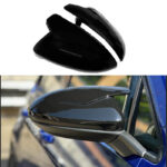 Καπάκια Καθρεφτών Για VW Golf VII (7) 12-20  Touran 15+ R Look Κουμπωτά Γυαλιστερό Μαύρο 2 Τεμάχια