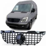 Μάσκα Για Mercedes-Benz Sprinter W906 Pre-Facelift 09-13 GT Amg Panamericana Μαύρο Γυαλιστερό  1 Τεμάχιο
