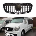 Μάσκα Για Mercedes-Benz Sprinter W906 Facelift 14-17 GT Amg Panamericana Μαύρο Γυαλιστερό  1 Τεμάχιο