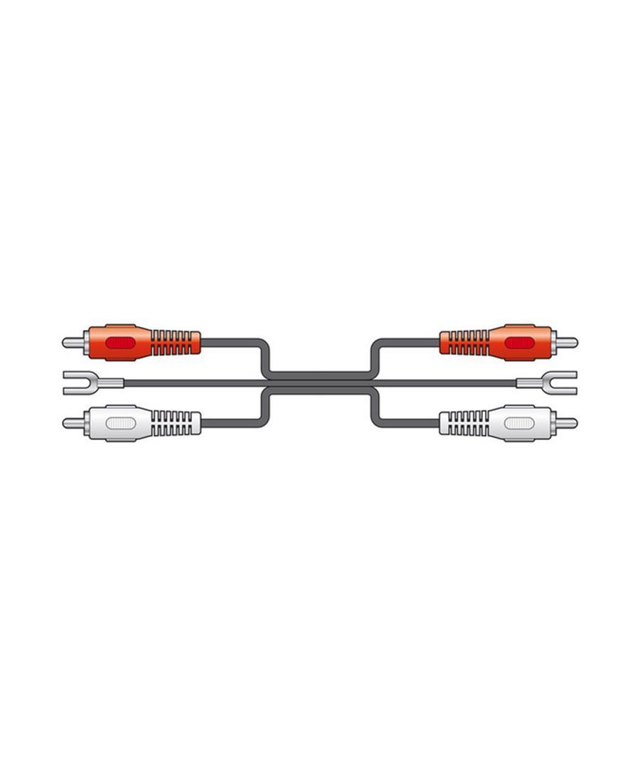 AvLink 109.543UK 2 x RCA Phono με Γείωση - 2 x RCA Phono με Γείωση 1.2m (Τεμάχιο)