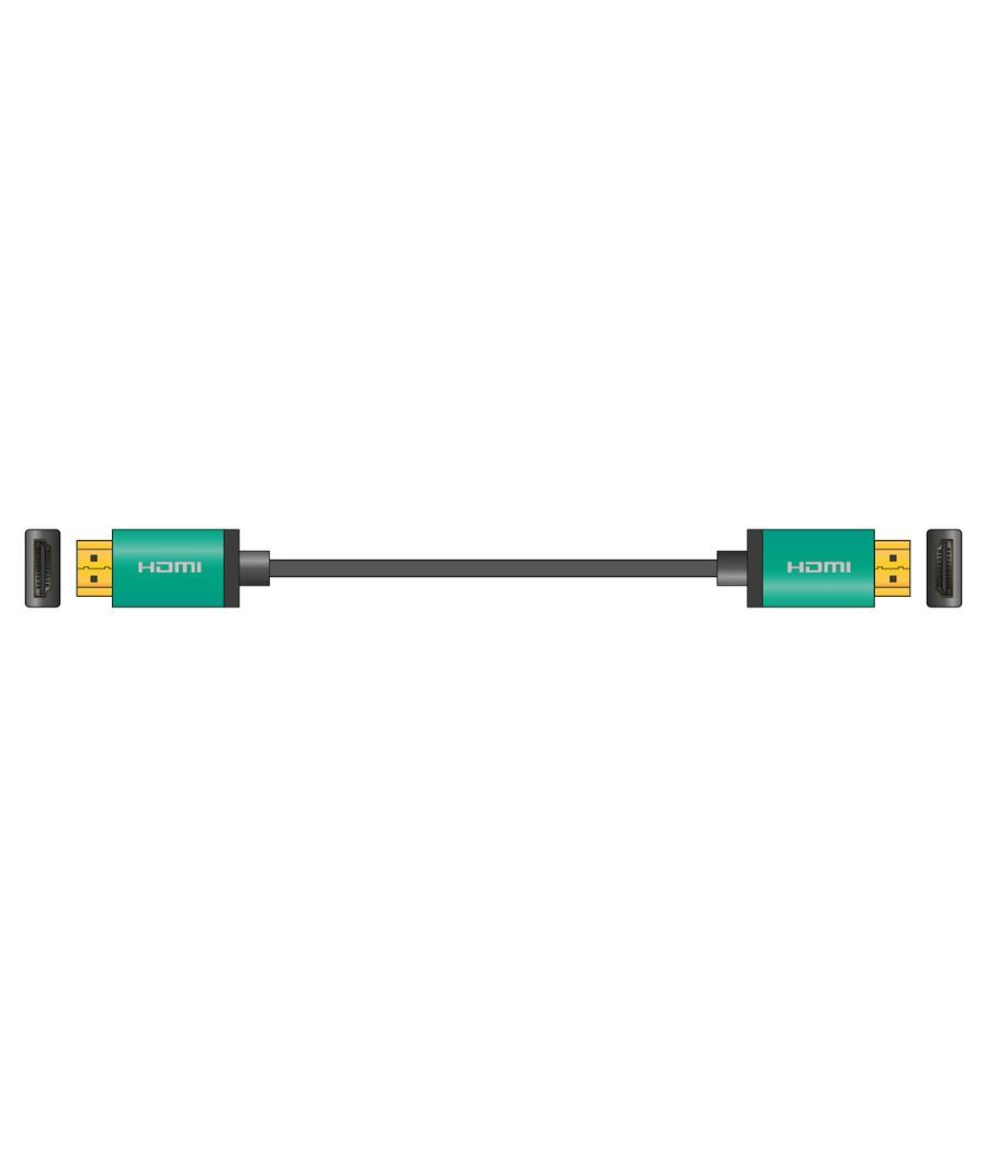 AvLink 112.247UK Premium 4K HDMI Leads with Coloured Aluminium Head-Shells 10m