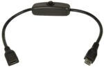 AvLink 113.025UK Καλώδιο επέκτασης Micro USB με διακόπτη τροφοδοσίας 0.25m (Τεμάχιο) - Image 4