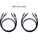 Oehlbach Black Connection Master High End Διπλό NF RCA Καλώδιο 1.25m Black - Image 2