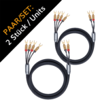 Oehlbach XXL Fusion Four Υψηλής Ποιότητας HPOCC® Καλώδιο Ηχείων για Bi-Wiring με Διχάλες 3m Black - Image 2
