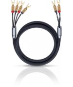 Oehlbach XXL Fusion Four Υψηλής Ποιότητας HPOCC® Καλώδιο Ηχείων για Bi-Wiring με Διχάλες 2.5m Black