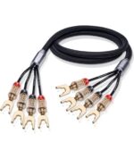 Oehlbach XXL Fusion Four.4 Υψηλής Ποιότητας HPOCC® Καλώδιο Ηχείων για Bi-Amping με διχάλες 2.5m Black