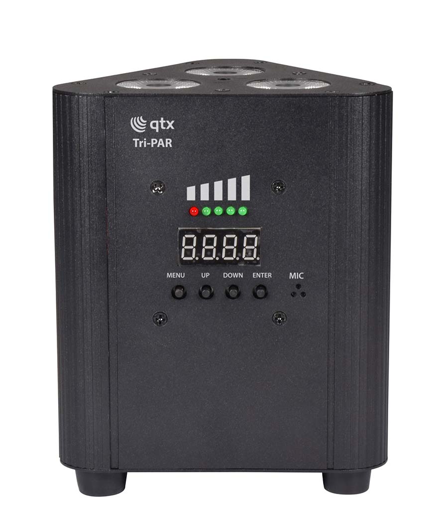 Qtx Tri-PAR Επαναφορτιζόμενο Triple PAR Uplighter (Τεμάχιο)