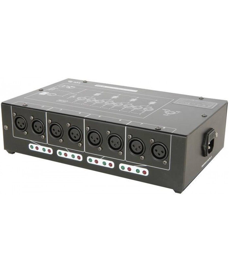 Qtx DMX-D8DMX Booster/Διανομέας 8 Δρόμων (Τεμάχιο)