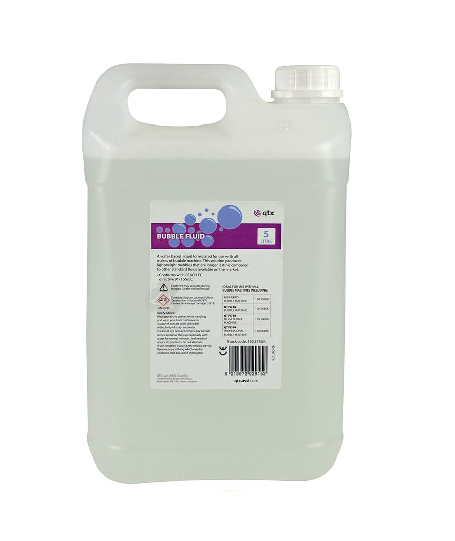 Qtx BUBBLE-5L Υγρό Φυσαλίδων 5 Λίτρα (Τεμάχιο)