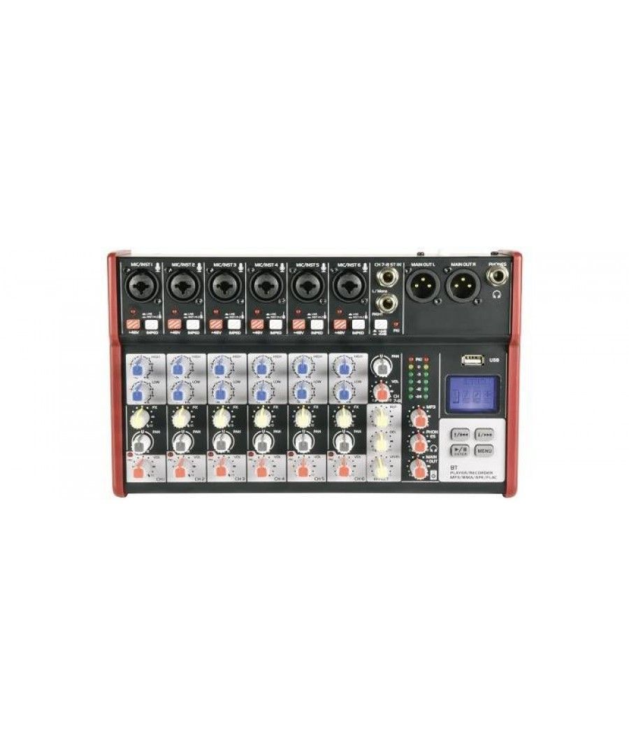 Citronic CSM-8 Compact Κονσόλα Μίξης 8 Καναλιών με USB & Bluetooth (Τεμάχιο)